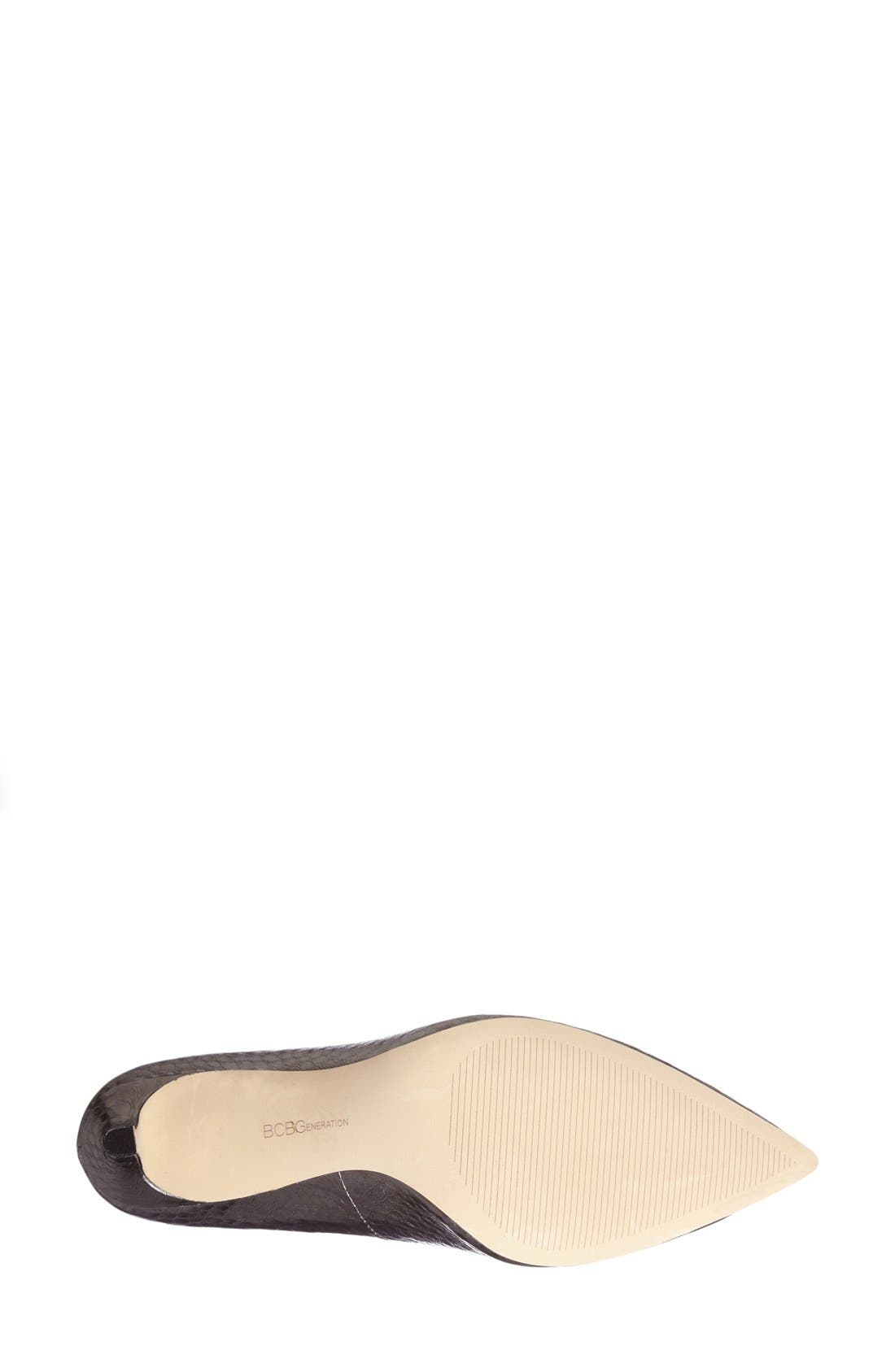 'Pinni' Pointy Toe Pump, Alternate, color, GUNMETAL
