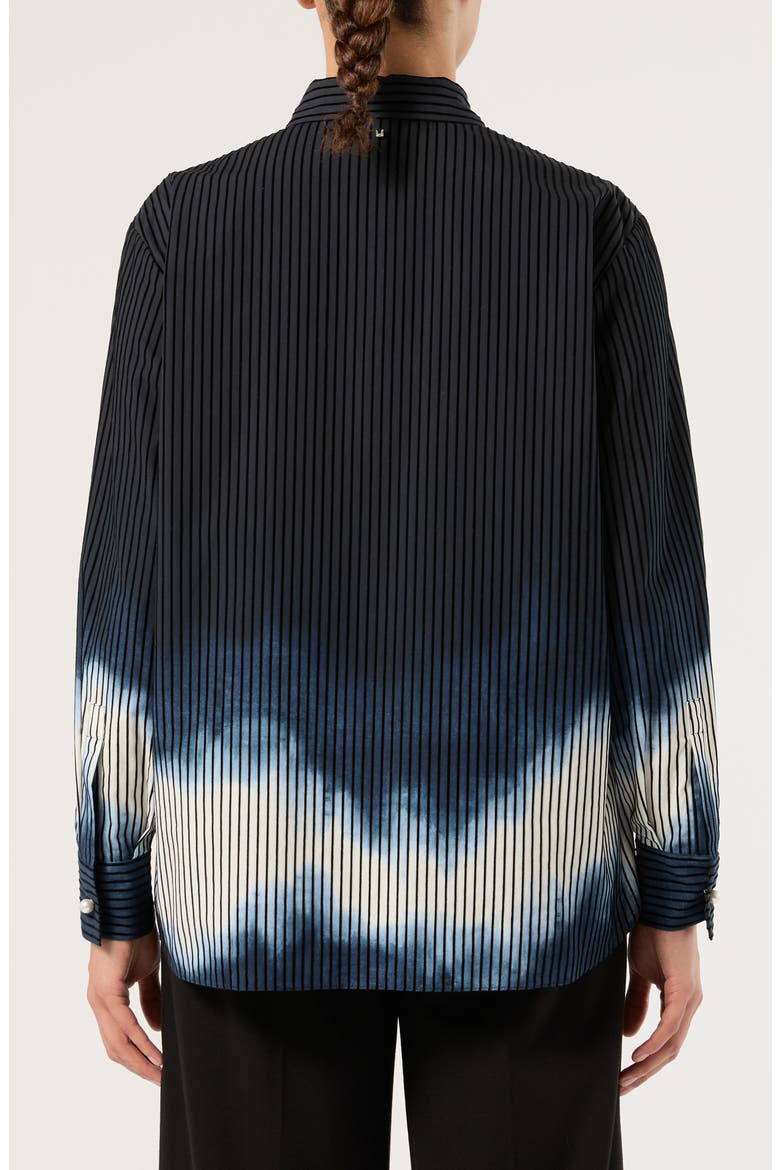 Scacio Long Sleeve Cotton Shirt, Alternate, color, BLUE/ BLACK