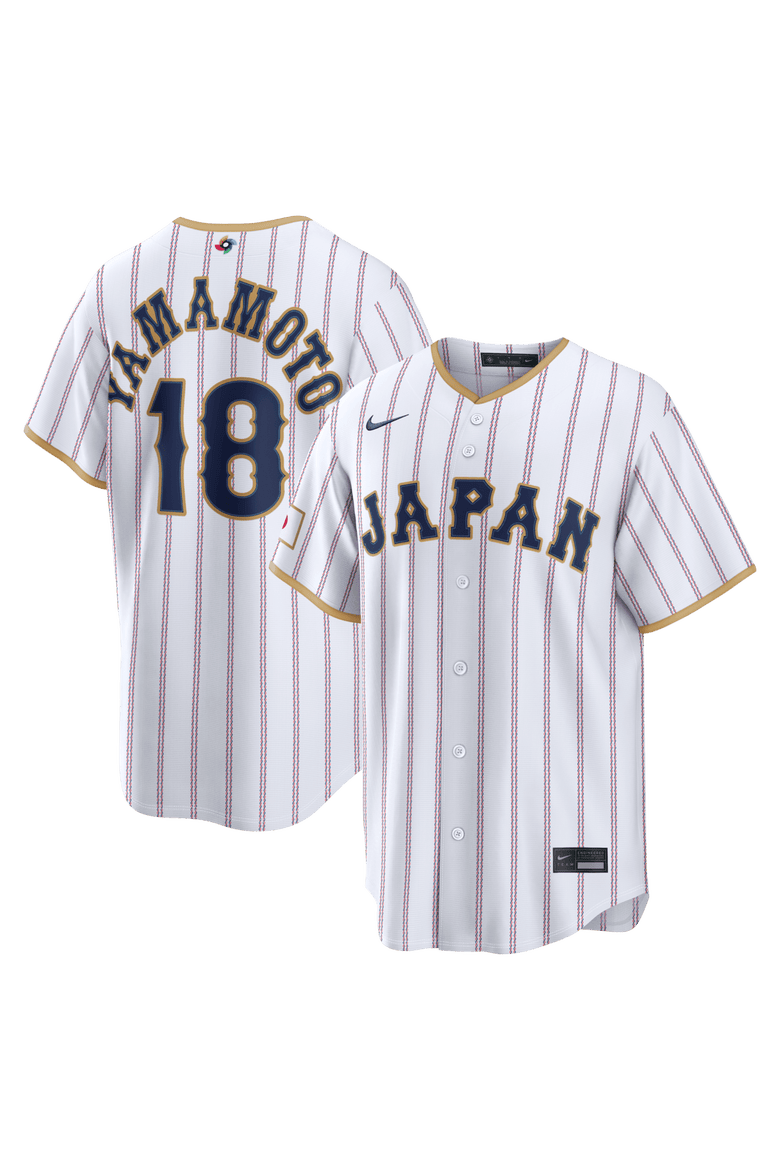 Men's Nike Yoshinobu Yamamoto White Japan Baseball 2026 World Baseball Classic Home Stadium Jersey, Main, color, White