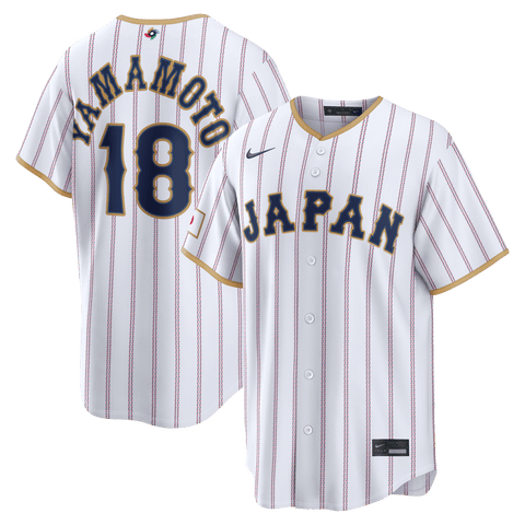 Men's Nike Yoshinobu Yamamoto White Japan Baseball 2026 World Baseball Classic Home Stadium Jersey