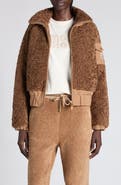 Moncler Coligny Mixed Media Down Jacket