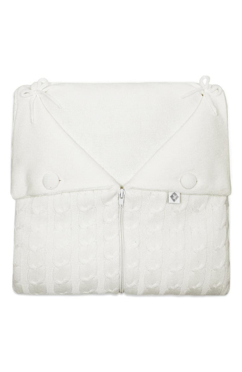 RIAN TRICOT Cocoon Zip-Up Wearable Blanket, Alternate, color, Off White