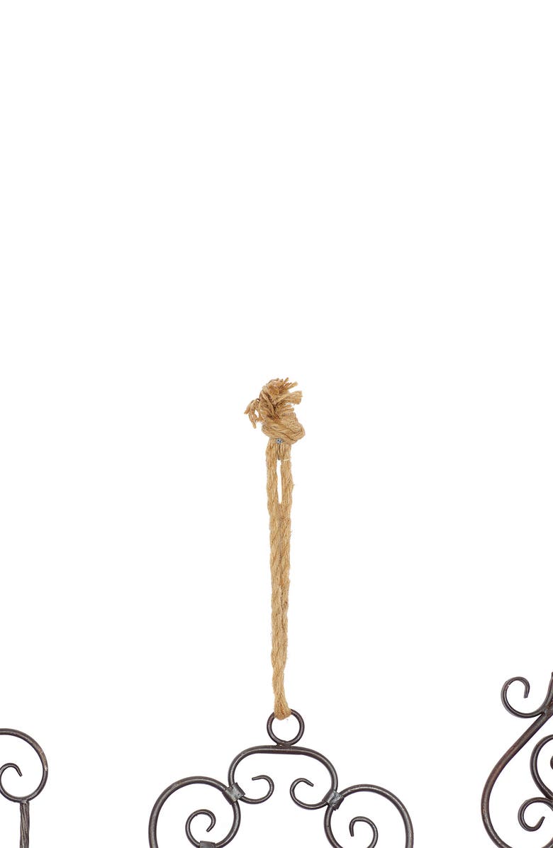 SONOMA SAGE HOME Black Metal Key Wall Decor with Rope Hanger - Set of 3, Alternate, color, 