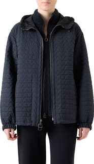 Akris Davis Quilted Techno Taffeta Parka
