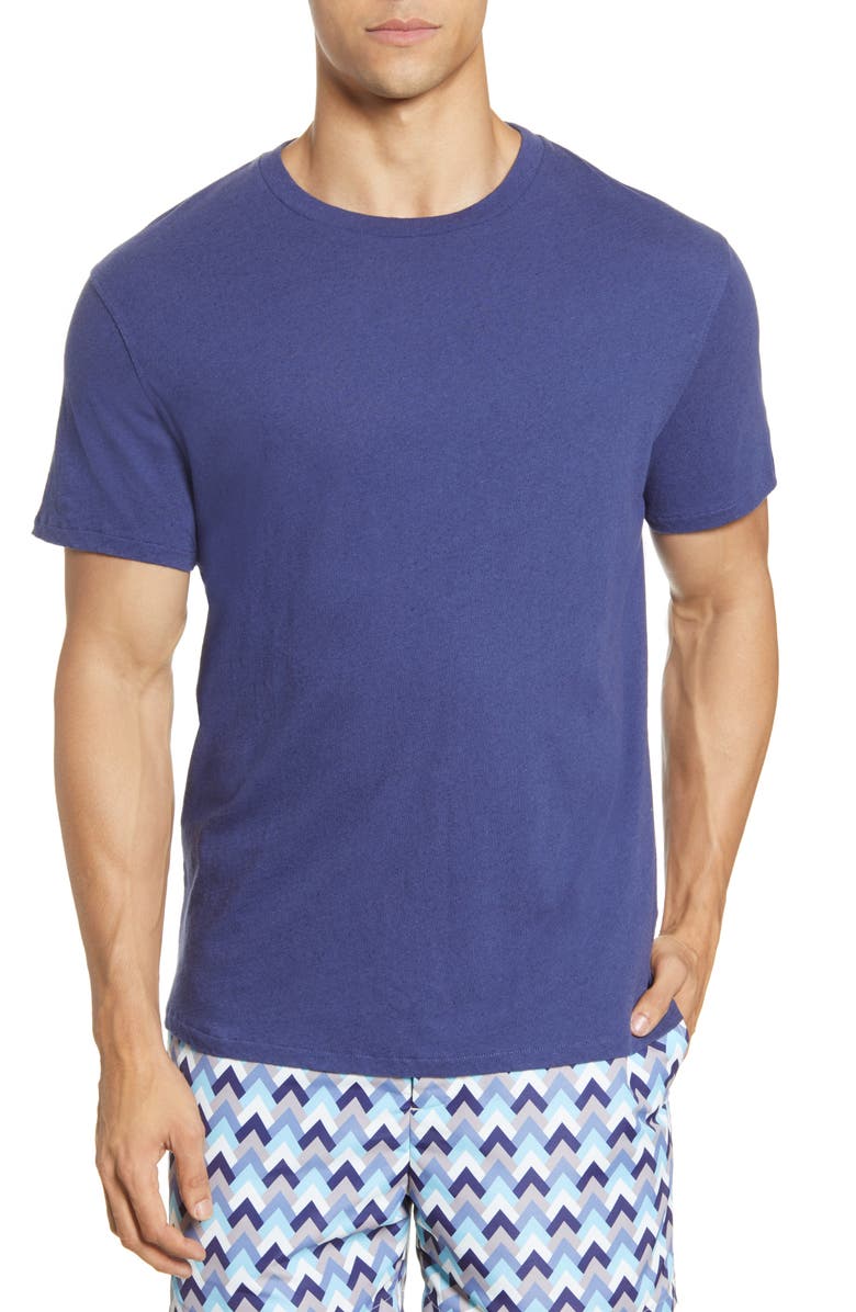 Frescobol Carioca Cotton & Linen T-Shirt, Main, color, 