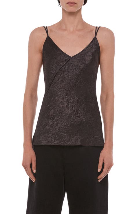 Crinkle Satin Camisole