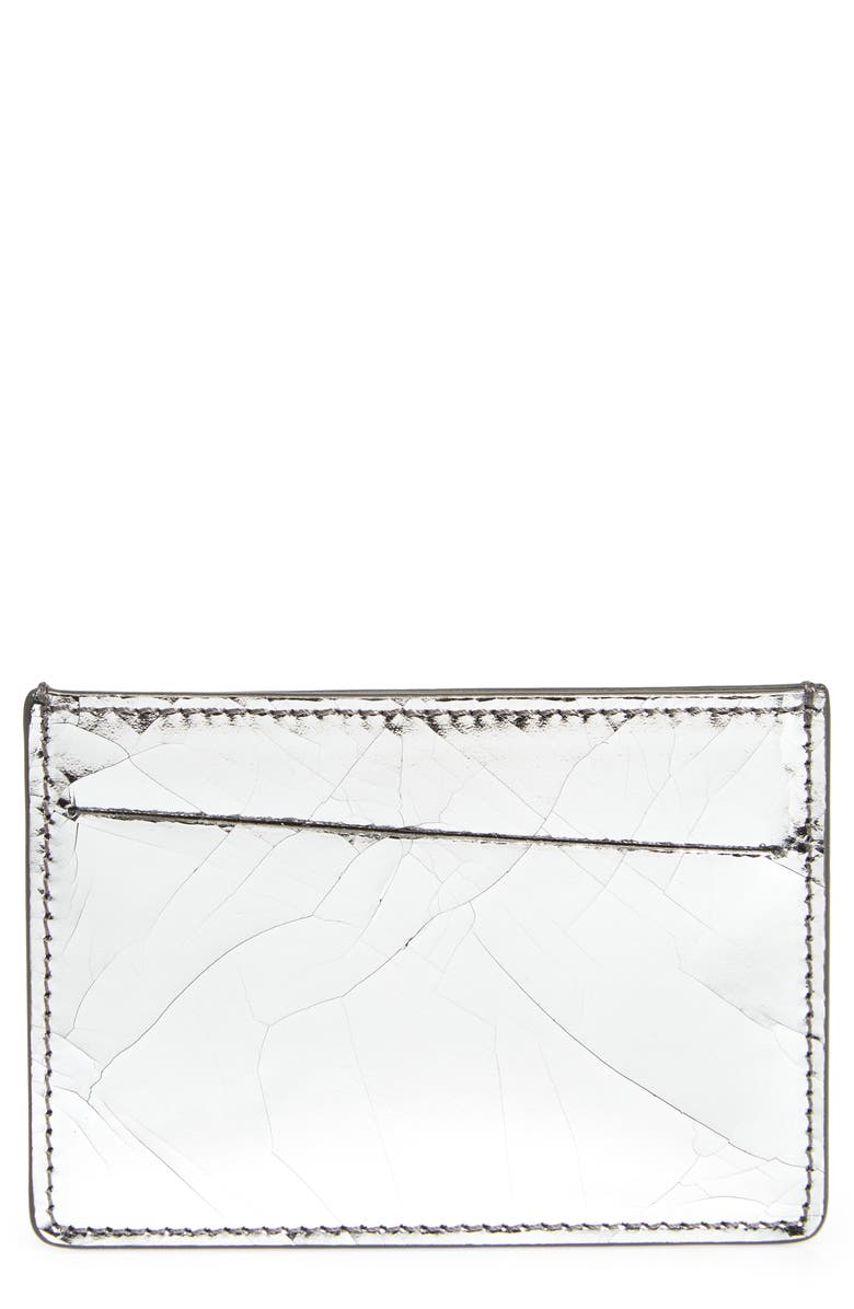 Maison Margiela 3-Card Holder, Main, color, Silver/ Gray