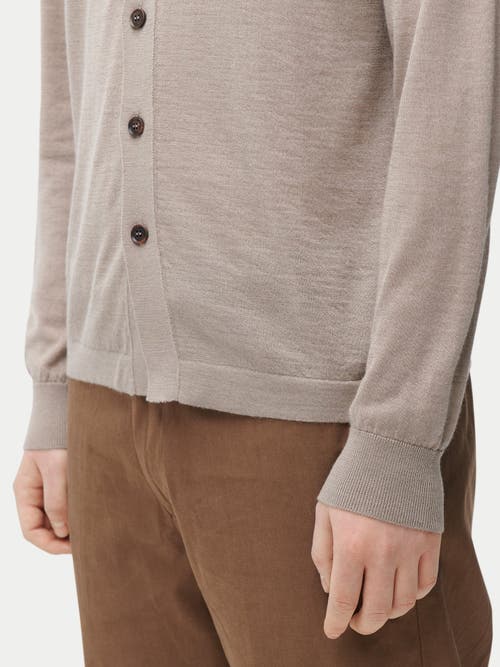 Gobi Mongolian Cashmere Cashmere Silk Polo-neck Cardigan