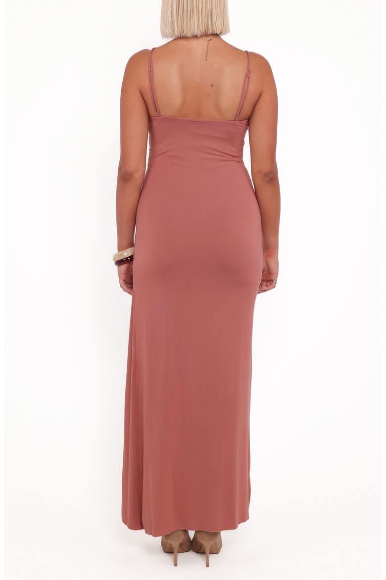 Avaline Ruched Maxi Dress, Alternate, color, TERRACOTTA