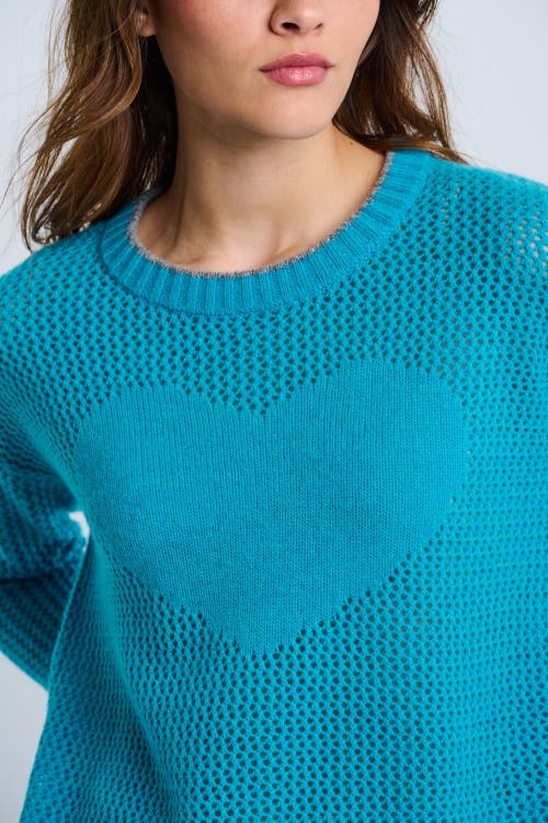 Lisa Todd Open For Love Cashmere Sweater In Blue