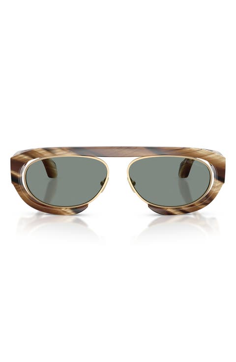 57mm Oval Sunglasses