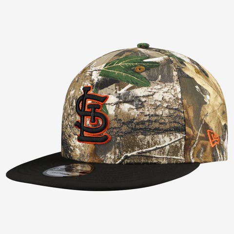 Men's New Era Camo St. Louis Cardinals Realtree Orange Pop 9FIFTY Snapback Hat