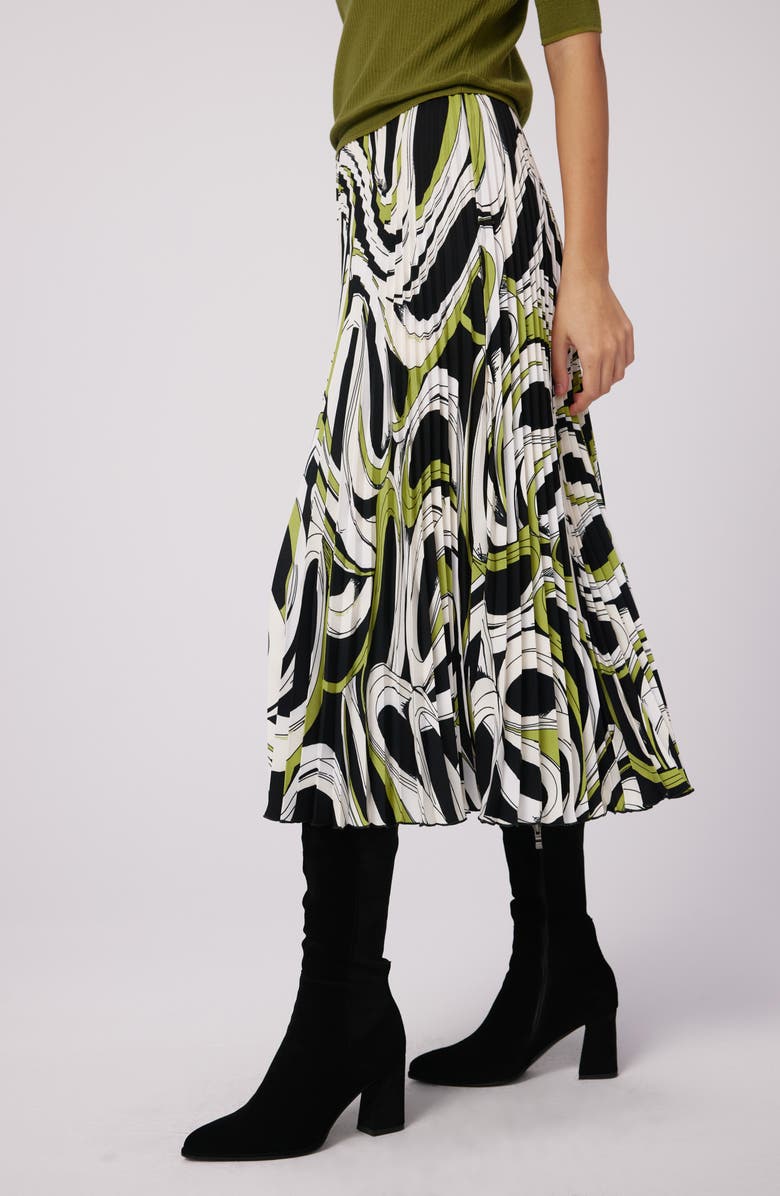 DVF Mycola Pleat Skirt, Alternate, color, 
