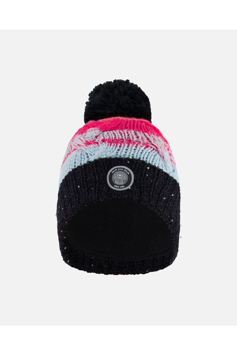 Baby Girl's Knit Hat Gradient Blue, Coral And Fuschia, Main, color, Stripes