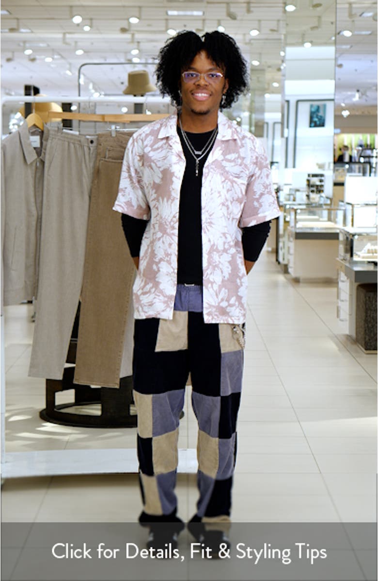 Jim Floral Linen Camp Shirt, sales video thumbnail