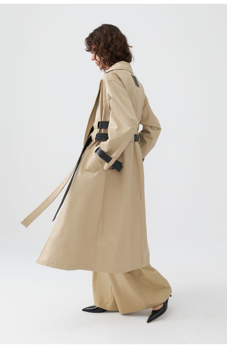 Nocturne Double Sided Belted Trench Coat, Alternate, color, 