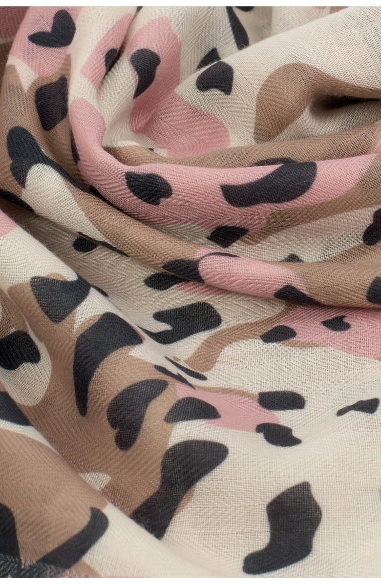 Katie Loxton Tortoiseshell Printed Scarf, Alternate, color, Pink