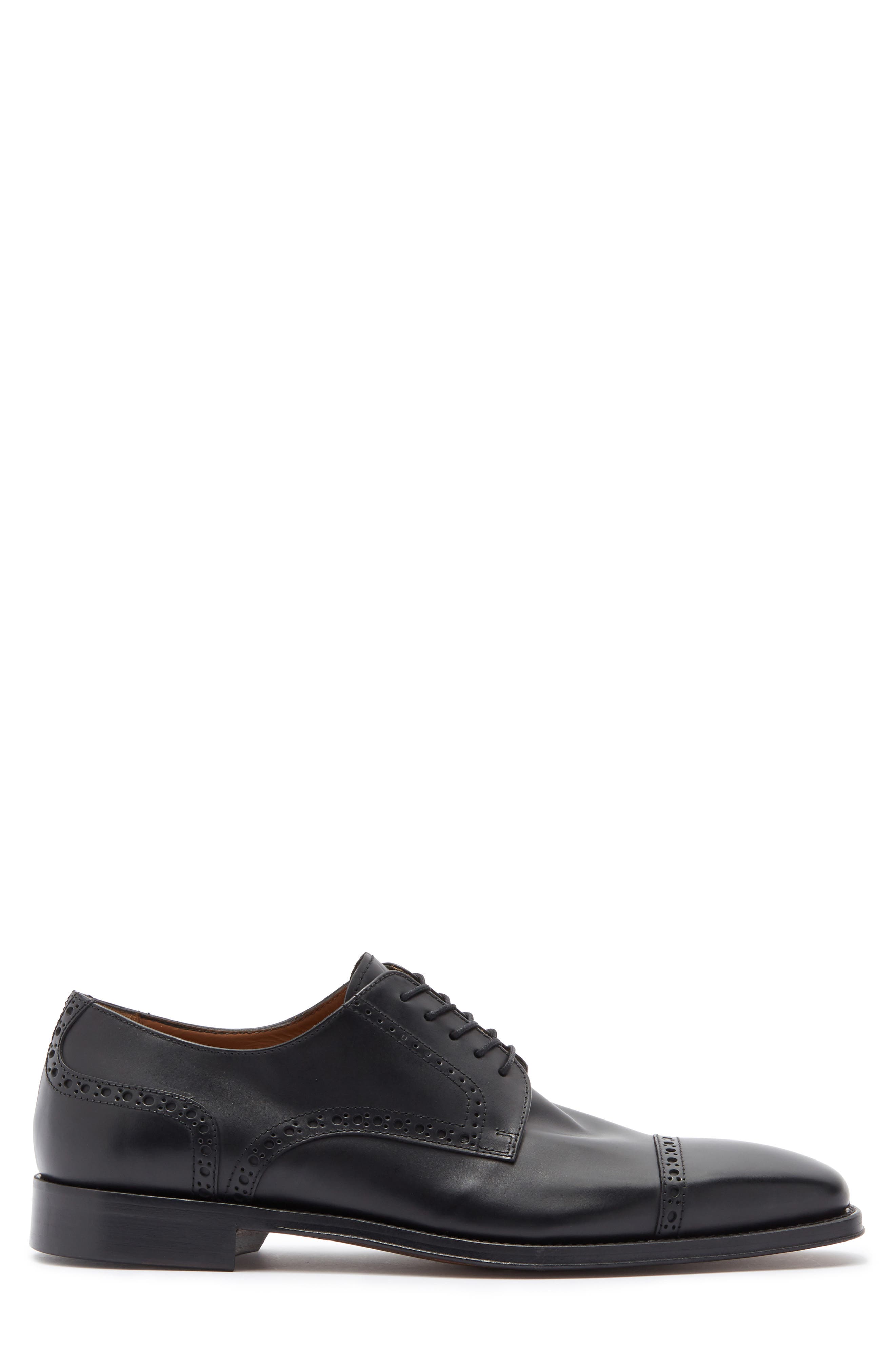 ANTONIO MAURIZI Cap Toe Derby, Alternate, color, Nero