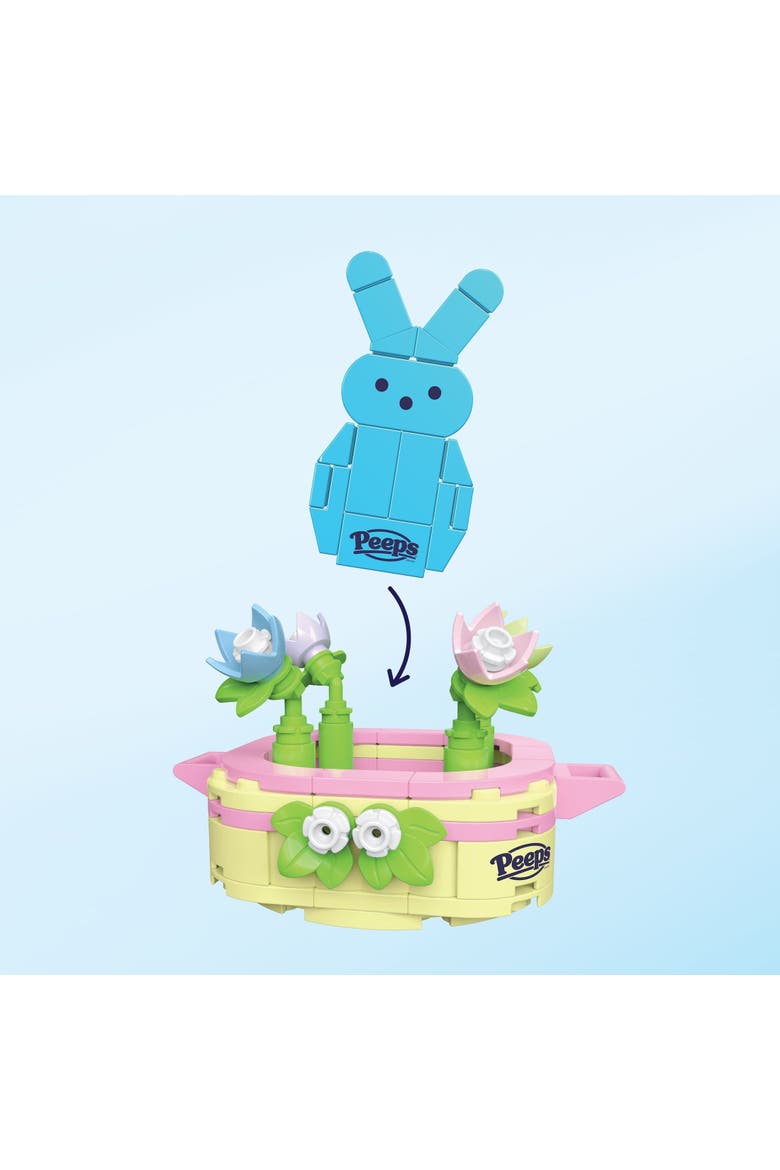 Peeps Blue Bunny Easter Basket Building Set, Alternate, color, Ivory