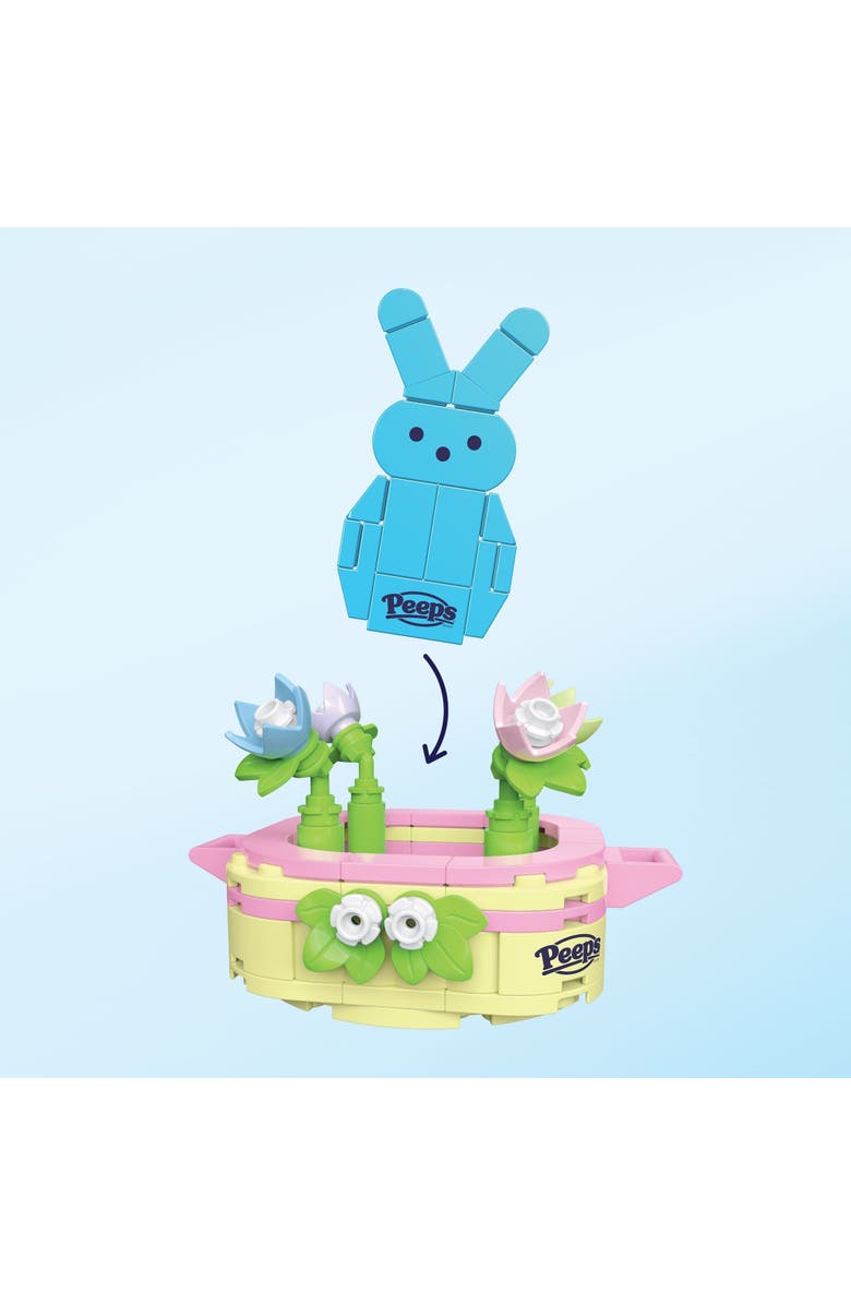 Brickcraft Peeps Blue Bunny Easter Basket Building Set, Alternate, color, Ivory