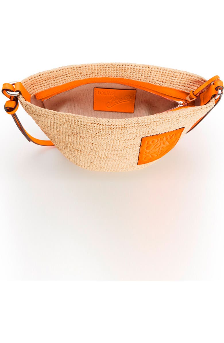 Loewe Paula's Ibiza Pochette Raffia & Leather Shoulder Bag, Alternate, color,