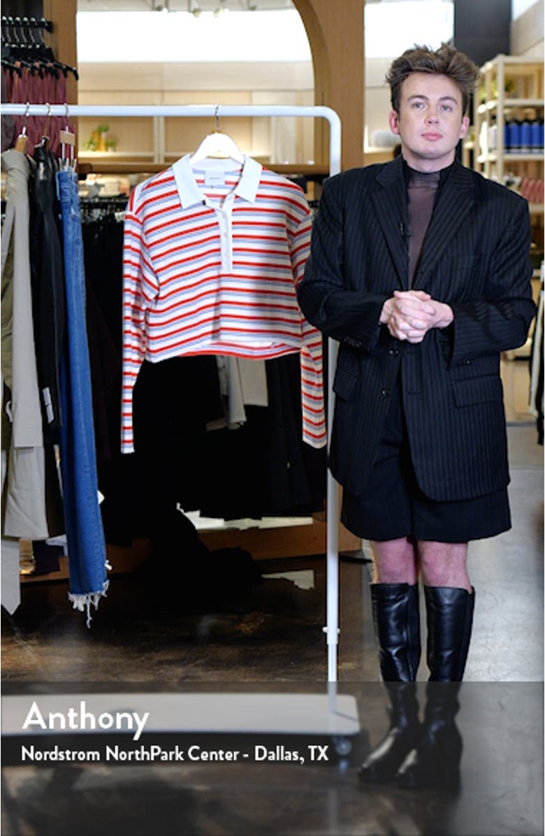 Anna Rugby Crop Knit Top, sales video thumbnail