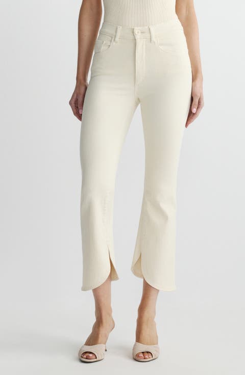 Bridget Instasculpt™ High Rise Bootcut Jeans (Crema Scalloped)