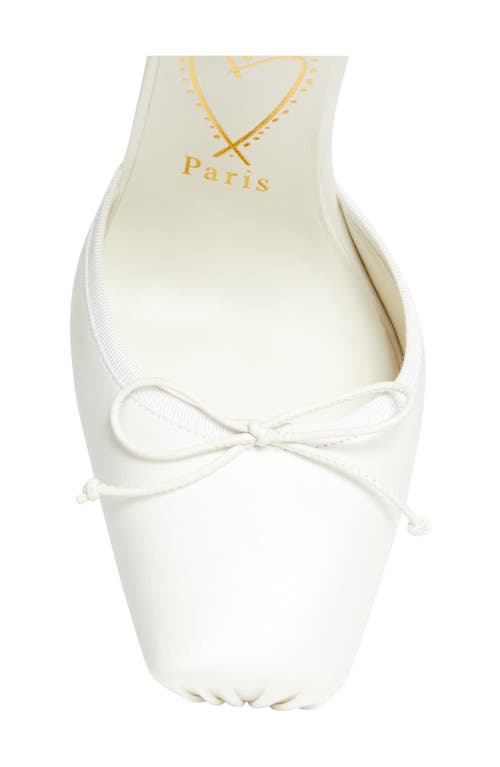 Christian Louboutin Cassia Lace-up Slingback Pump In White