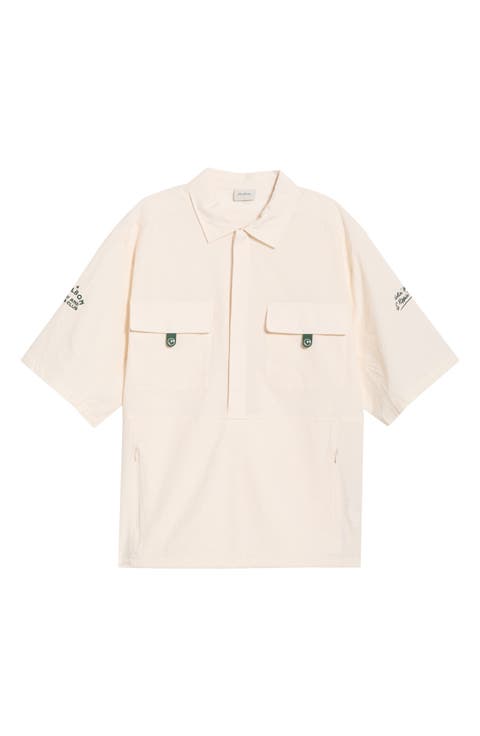 Bass Club Seersucker Popover Windshirt