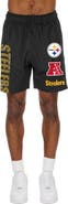 New Era Men's New Era Black Pittsburgh Steelers Match Shorts