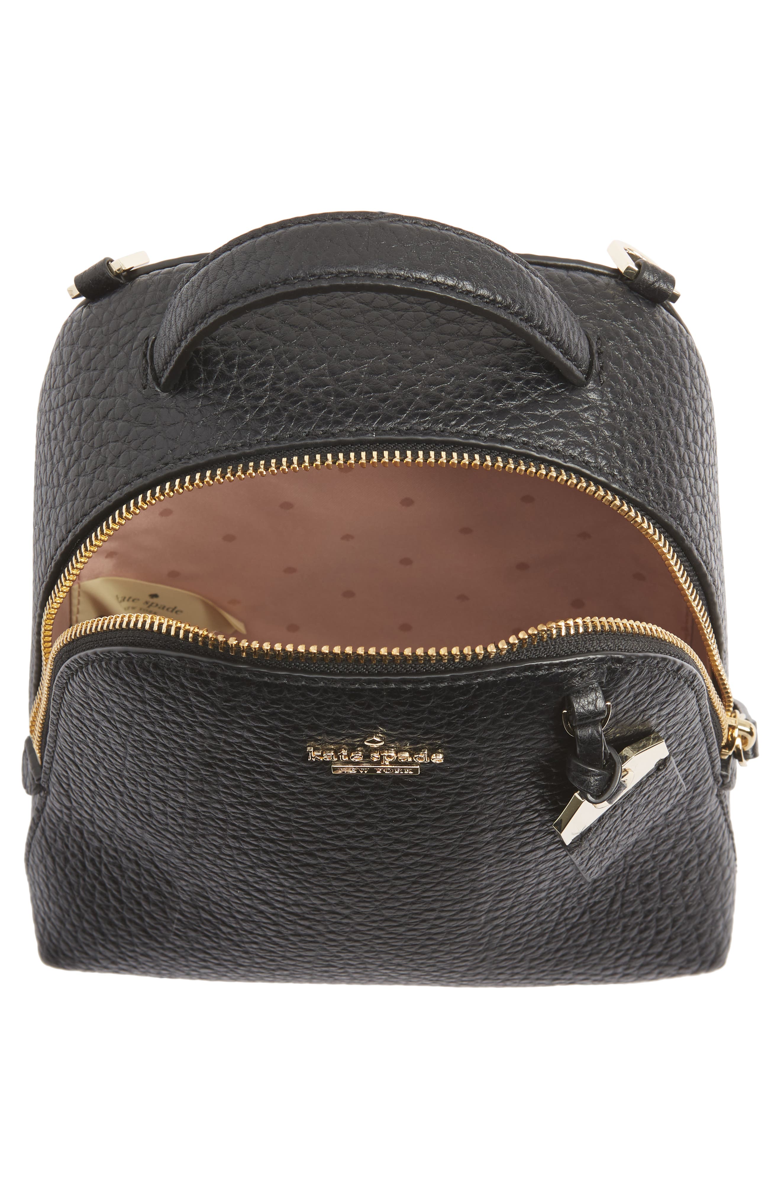 Kate Spade New York carter street - mini caden leather backpack, Alternate, color, 