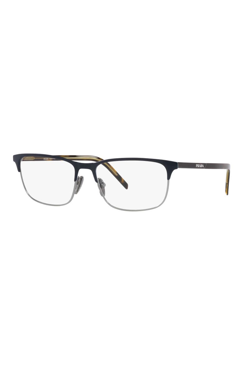 57mm Rectangle optical glasses, Alternate, color, GUNMETAL