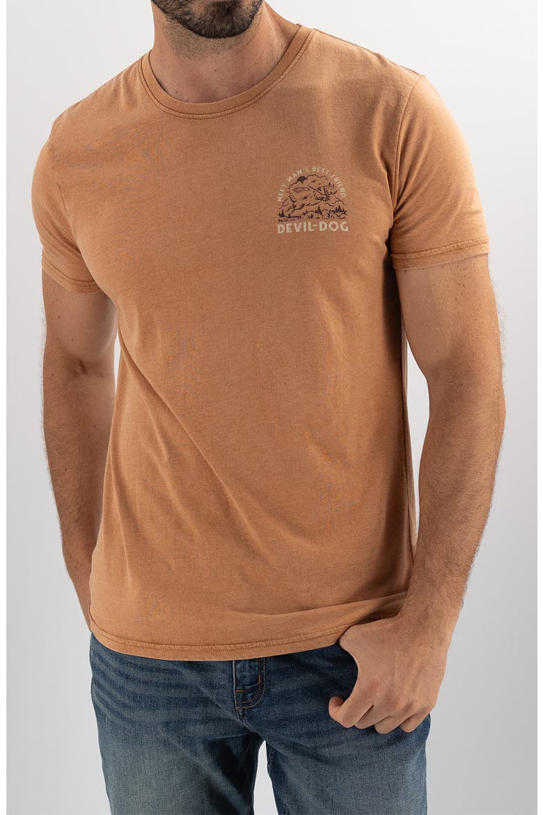 Man's Best Friend Graphic T-Shirt, Main, color, CLAY