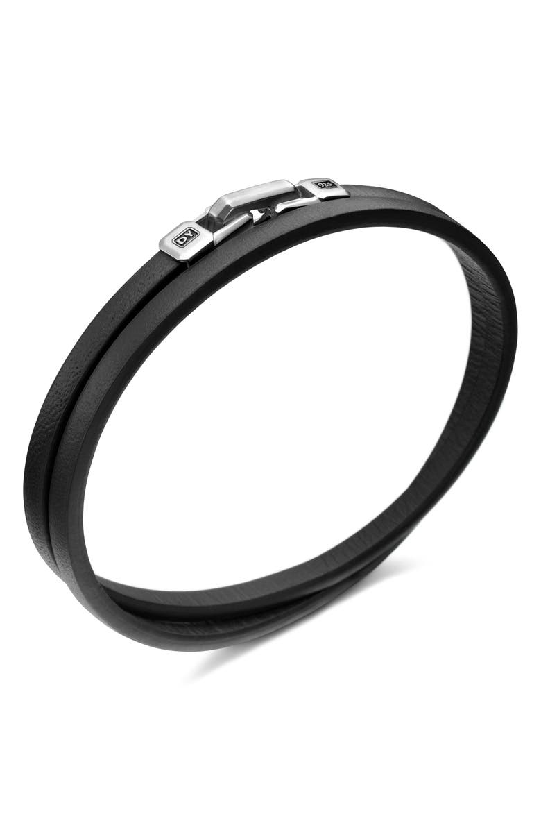 David Yurman Streamline Double Wrap Leather Bracelet, Alternate, color, 