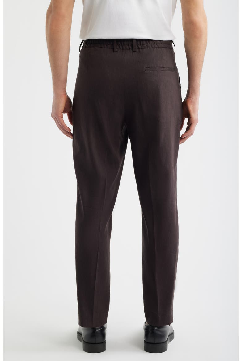 Perin Drawstring Pants, Alternate, color, DARK BROWN