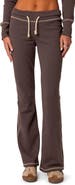 EDIKTED Alexia Low Rise Cotton Sweatpants