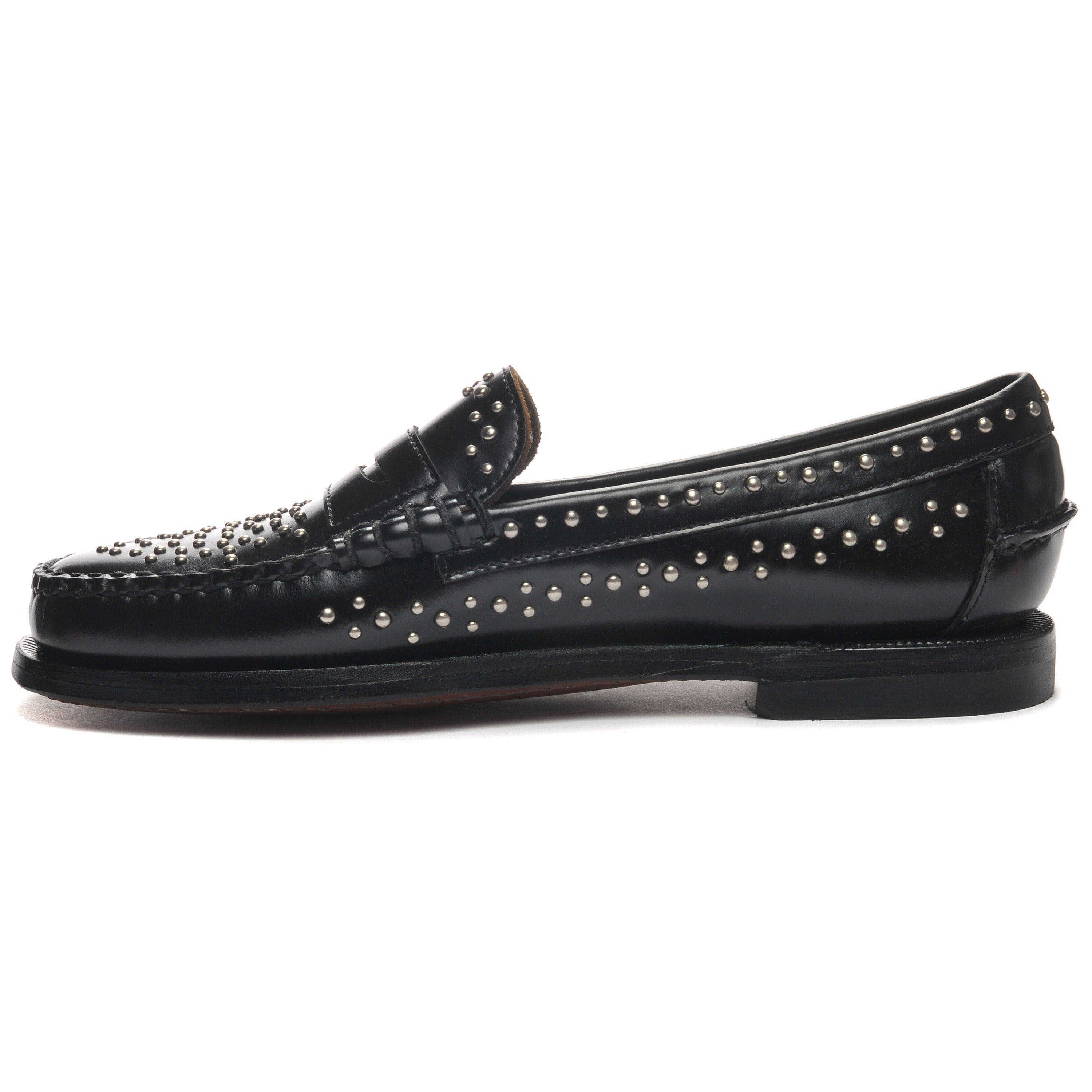 Sebago Dan Studs Penny Loafer, Alternate, color, Black