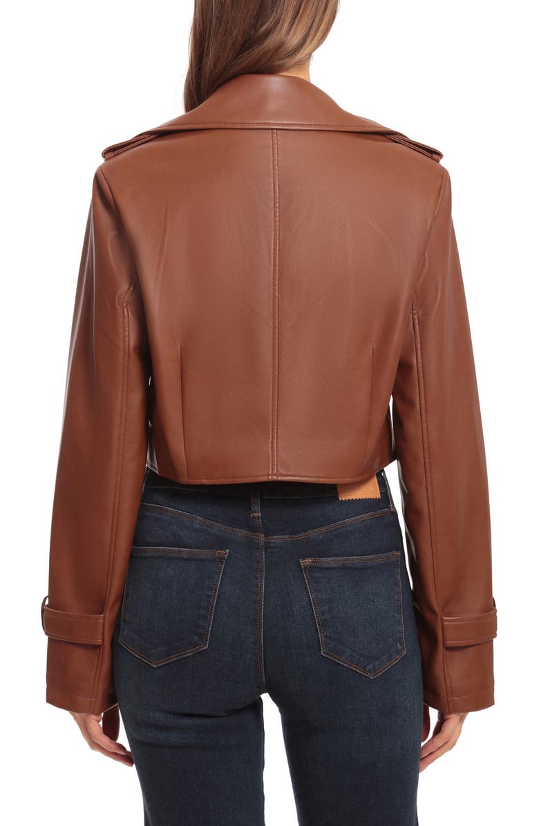 Avec Les Filles Cropped Trench Jacket, Alternate, color,