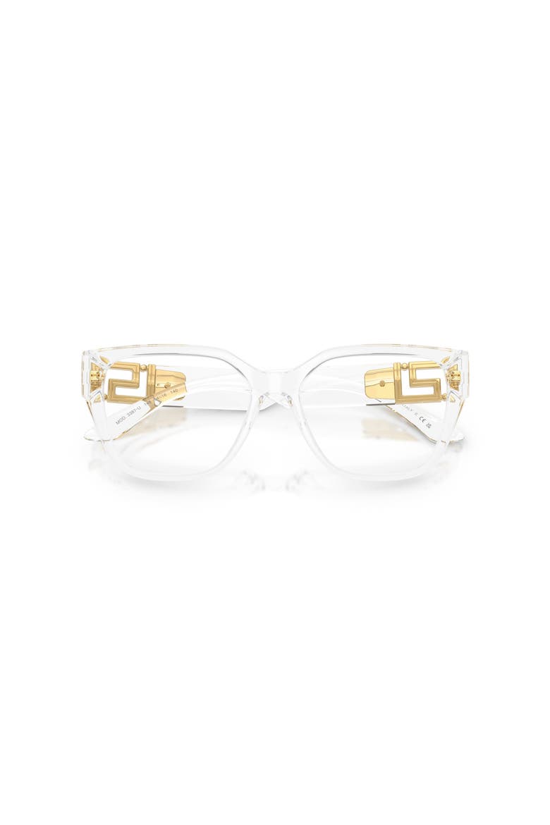 52mm Square optical glasses, Alternate, color, Transparent