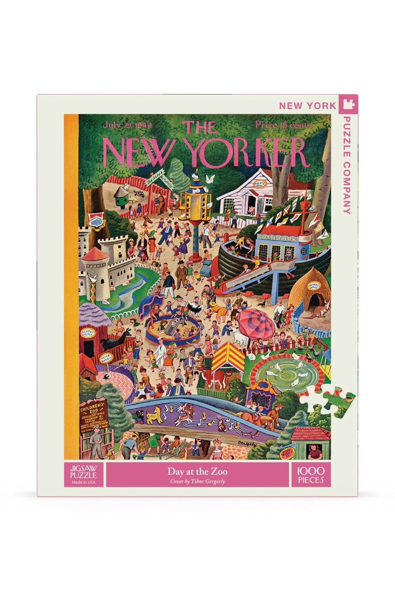 NEW YORK PUZZLE COMPANY Day at the Zoo 1000 Piece Puzzle, Main, color, NO COLOR