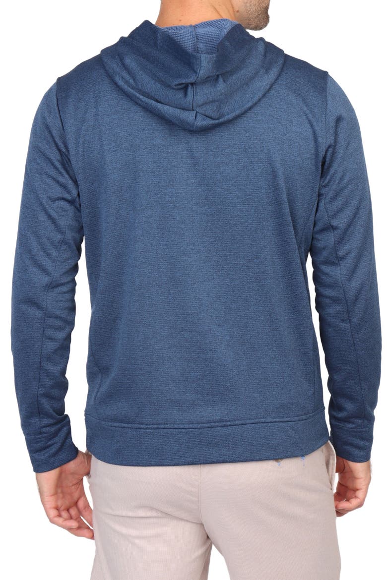 Performance Quarter Zip Hoodie, Alternate, color, INDIGO BLUE