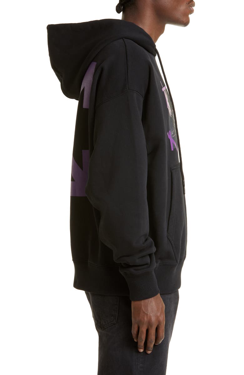 Off-White Caravaggio Mercy Arrow Graphic Skate Hoodie, Alternate, color, 