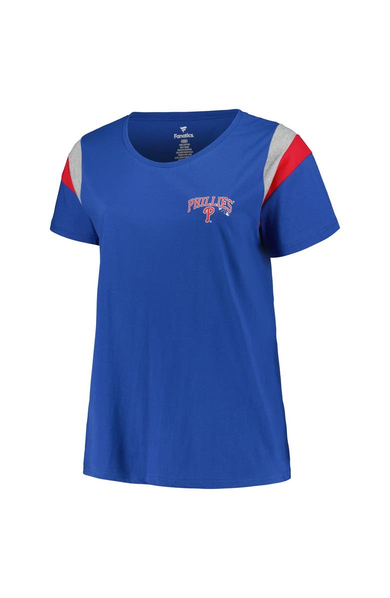PROFILE Women's Profile Royal Philadelphia Phillies Plus Size Scoop Neck T-Shirt, Alternate, color, 