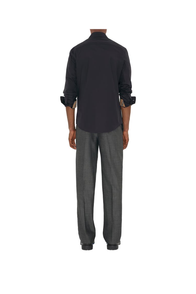 Cotton Poplin Shirt, Alternate, color, Navy