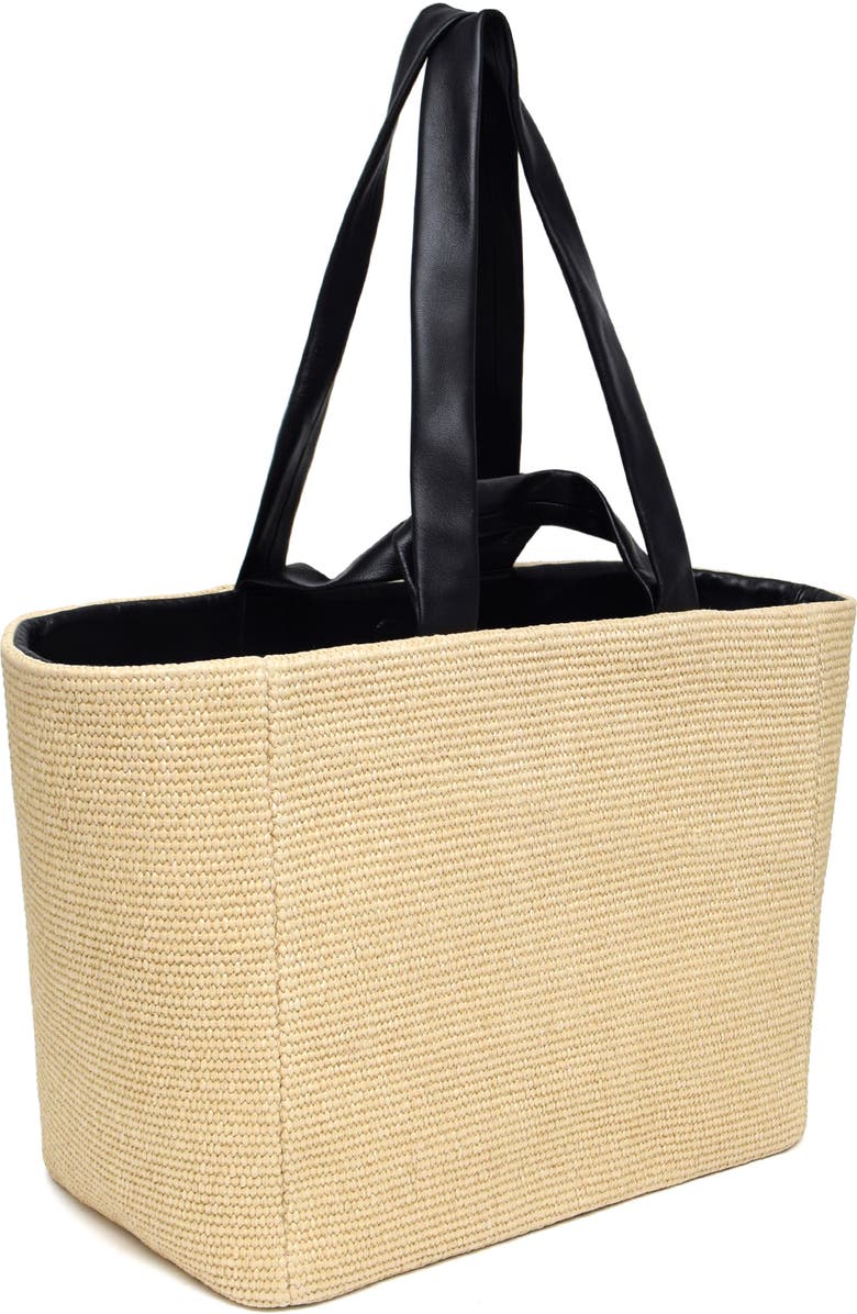 Thacker Gill Woven Straw Tote, Alternate, color, Natural / Black