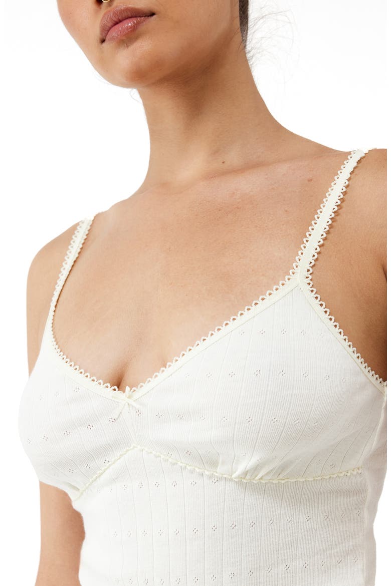 Love Pointelle Cotton Camisole, Alternate, color, IVORY