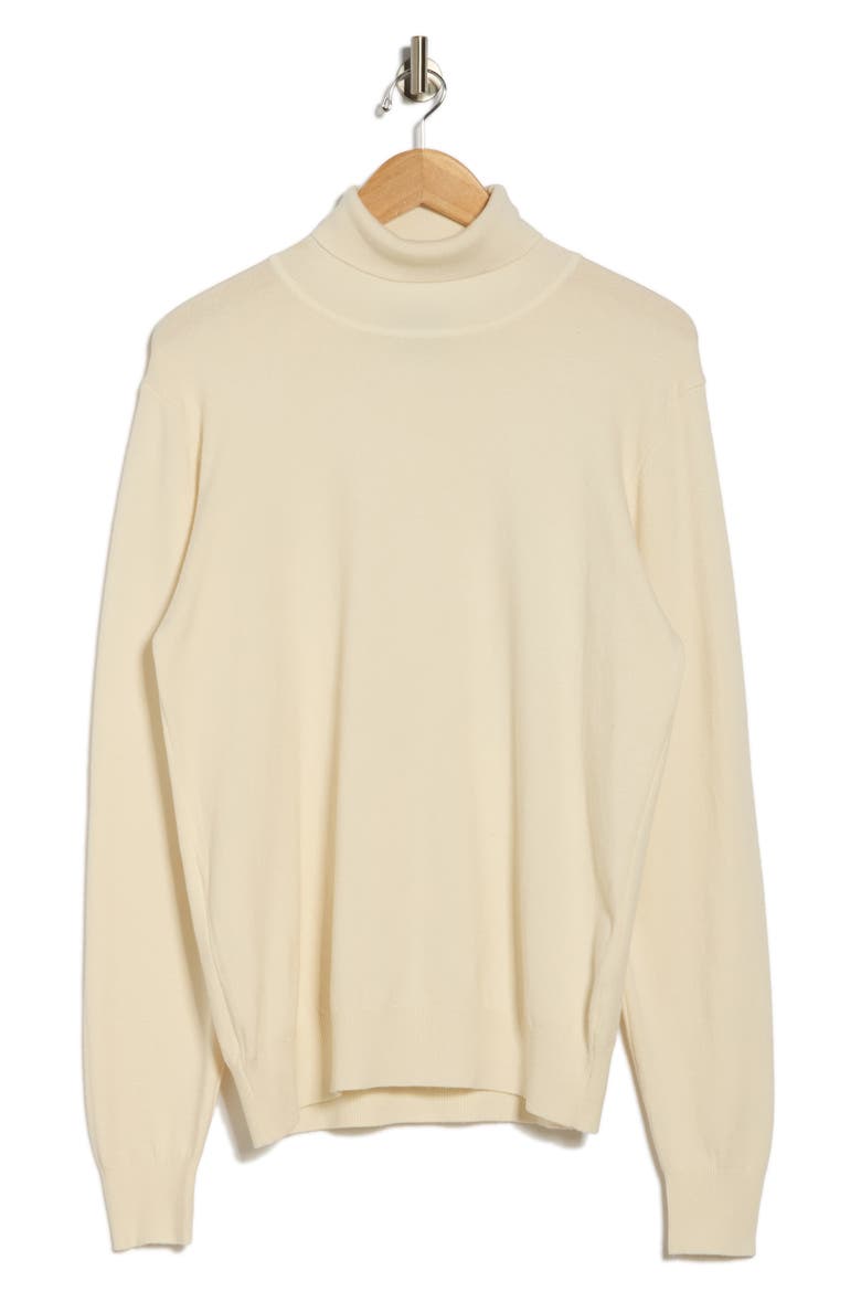 Slim Fit Turtleneck Sweater, Alternate, color, EGG SHELL