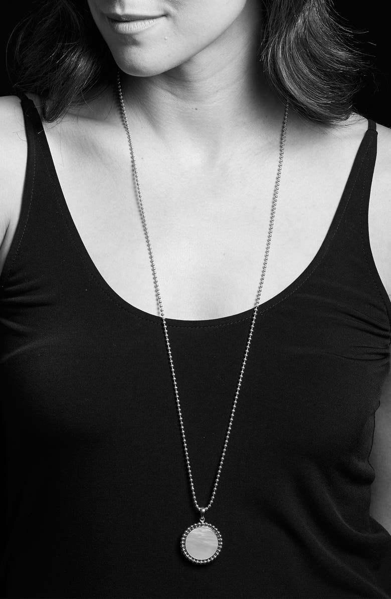 LAGOS Maya Large Circle Pendant Necklace, Alternate, color, 