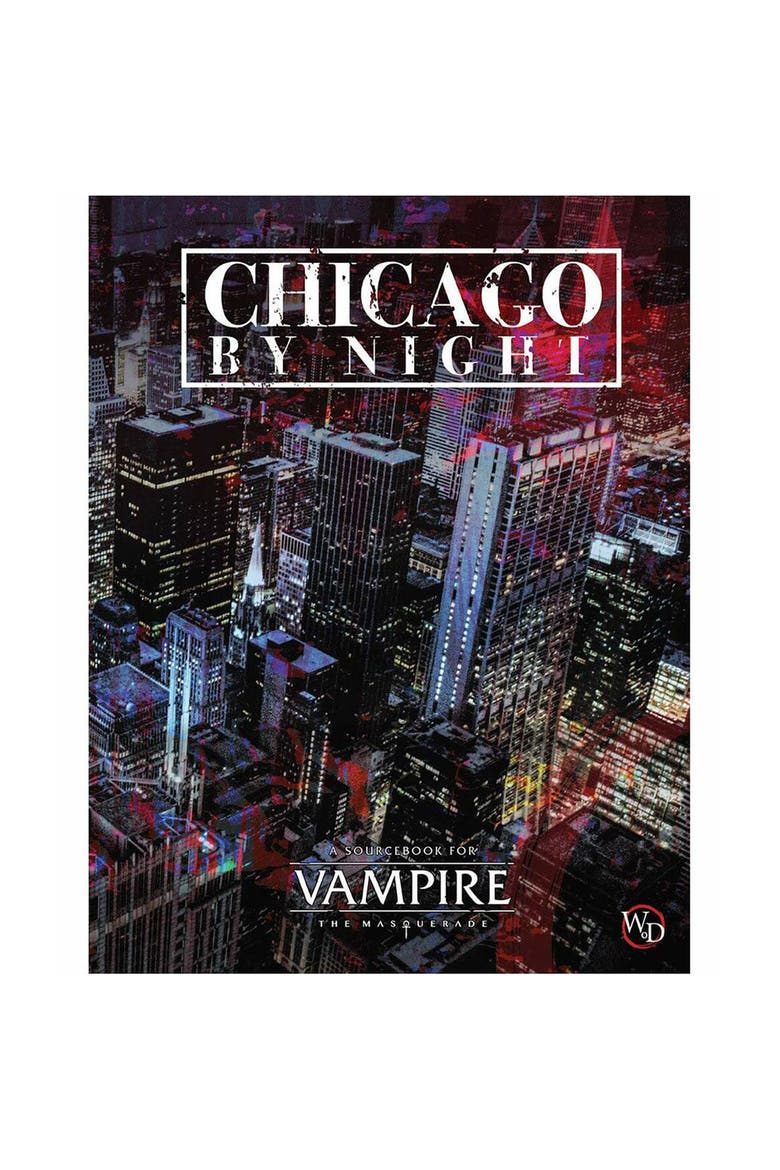 Vampire The Masquerade 5th Edition Roleplaying Game Chicago By Night Sourcebook, Alternate, color, Multicolored