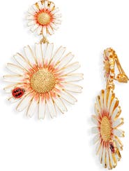 Kenneth Jay Lane Daisy Drop Earrings